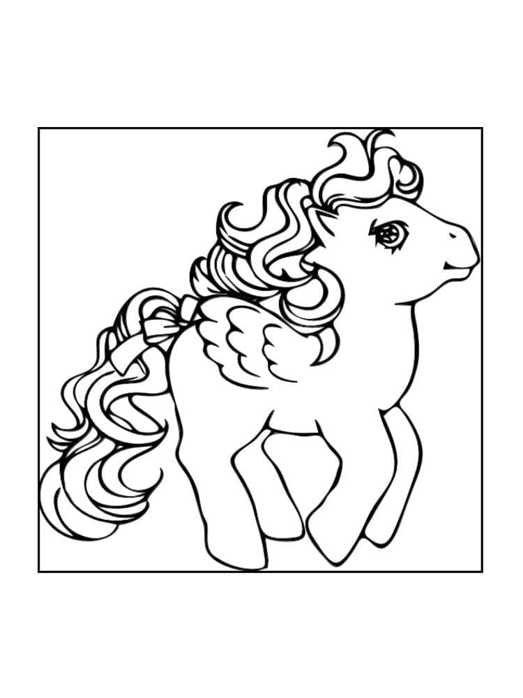 Coloriage gratuit Poney #210328 de la collection Animaux à imprimer