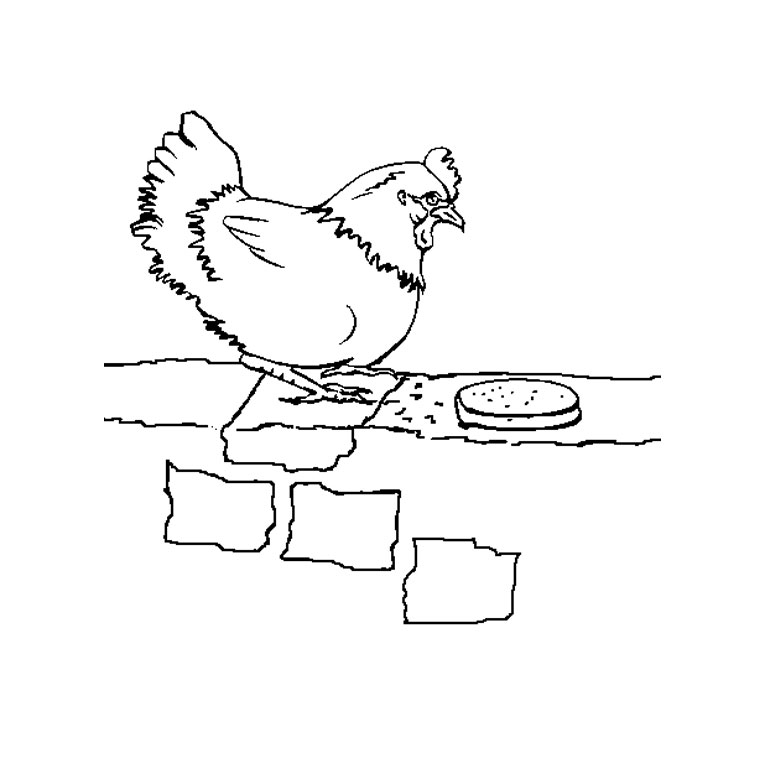 Dessin à colorier: Poule (Animaux) #17434 - Coloriages à Imprimer Gratuits