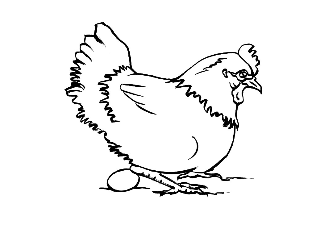 Dessin à colorier: Poule (Animaux) #17463 - Coloriages à Imprimer Gratuits