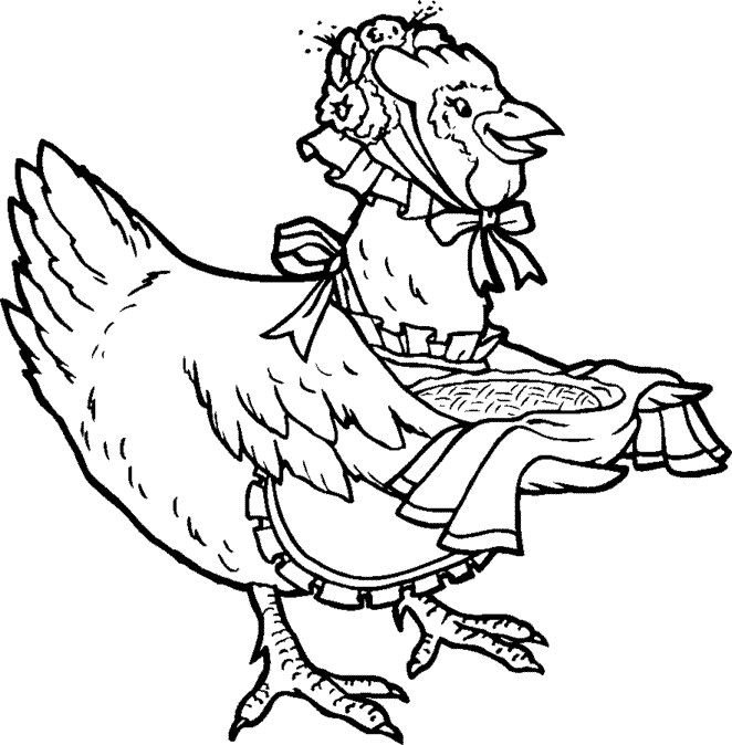 Dessin à colorier: Poule (Animaux) #17495 - Coloriages à Imprimer Gratuits