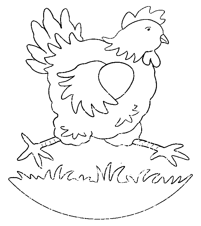 Dessin à colorier: Poule (Animaux) #17528 - Coloriages à Imprimer Gratuits