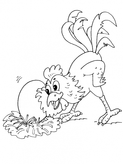Dessin à colorier: Poule (Animaux) #17539 - Coloriages à Imprimer Gratuits
