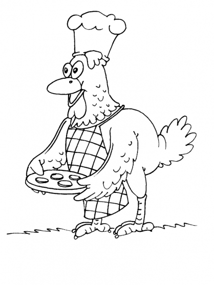 Dessin à colorier: Poule (Animaux) #17561 - Coloriages à Imprimer Gratuits