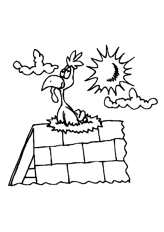 Dessin à colorier: Poule (Animaux) #17567 - Coloriages à Imprimer Gratuits