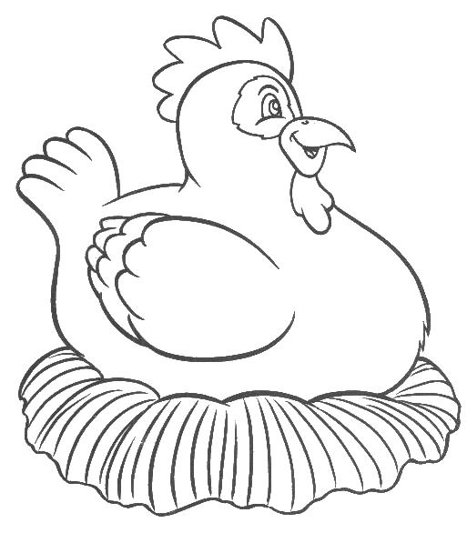 Dessin à colorier: Poule (Animaux) #17579 - Coloriages à Imprimer Gratuits