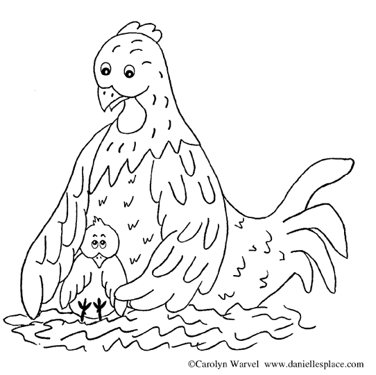 Dessin à colorier: Poule (Animaux) #17585 - Coloriages à Imprimer Gratuits