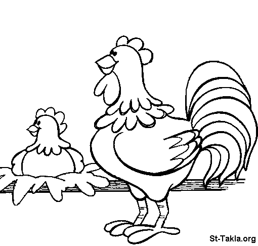 Dessin à colorier: Poule (Animaux) #17615 - Coloriages à Imprimer Gratuits