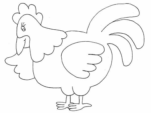 Coloriage à imprimer Poule et Poussin #193199 de la série Animaux, gratuit pour enfants et adultes