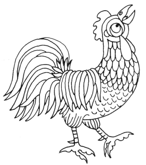 Dessin à colorier: Poulet (Animaux) #17268 - Coloriages à Imprimer Gratuits