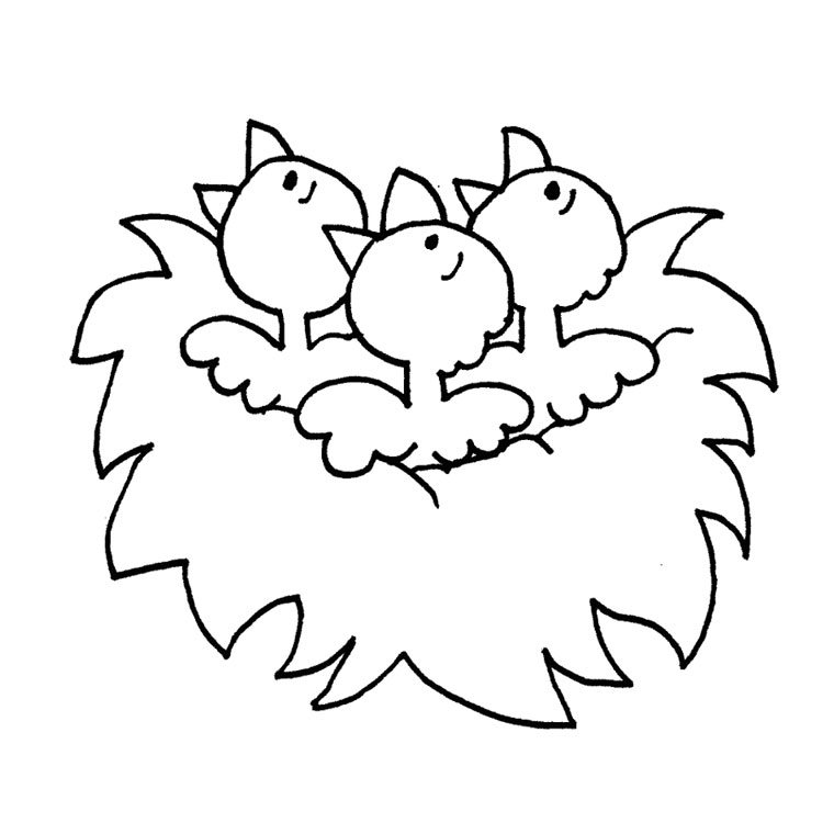 Coloriage gratuit Poussin #20104 de la collection Animaux à imprimer