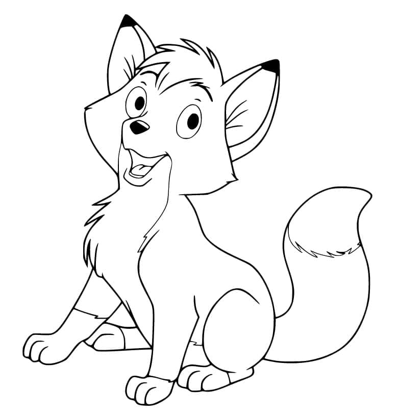 Coloriage gratuit Renard #179461 de la collection Animaux à imprimer