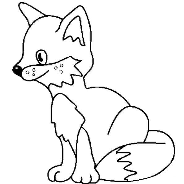 Dessin Renard #179474 à colorier de la série Animaux, gratuit à télécharger et imprimer