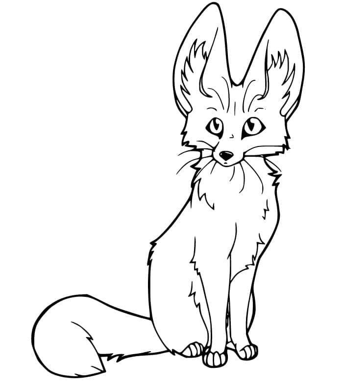 Coloriage gratuit pour enfants et adultes Renard #179500, collection Animaux