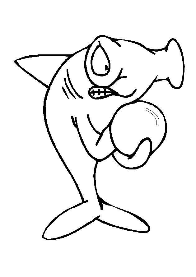 Dessin à colorier: Requin (Animaux) #14880 - Coloriages à Imprimer Gratuits