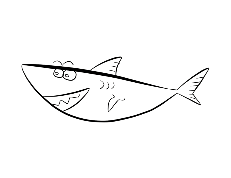 Dessin à colorier: Requin (Animaux) #14929 - Coloriages à Imprimer Gratuits