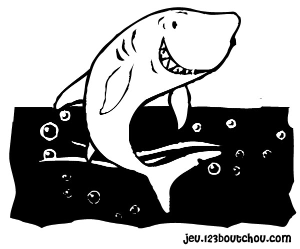 Dessin à colorier: Requin (Animaux) #14933 - Coloriages à Imprimer Gratuits