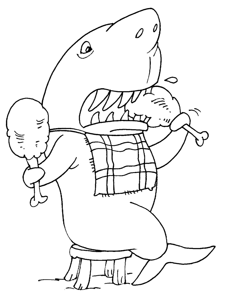 Dessin à colorier: Requin (Animaux) #14942 - Coloriages à Imprimer Gratuits