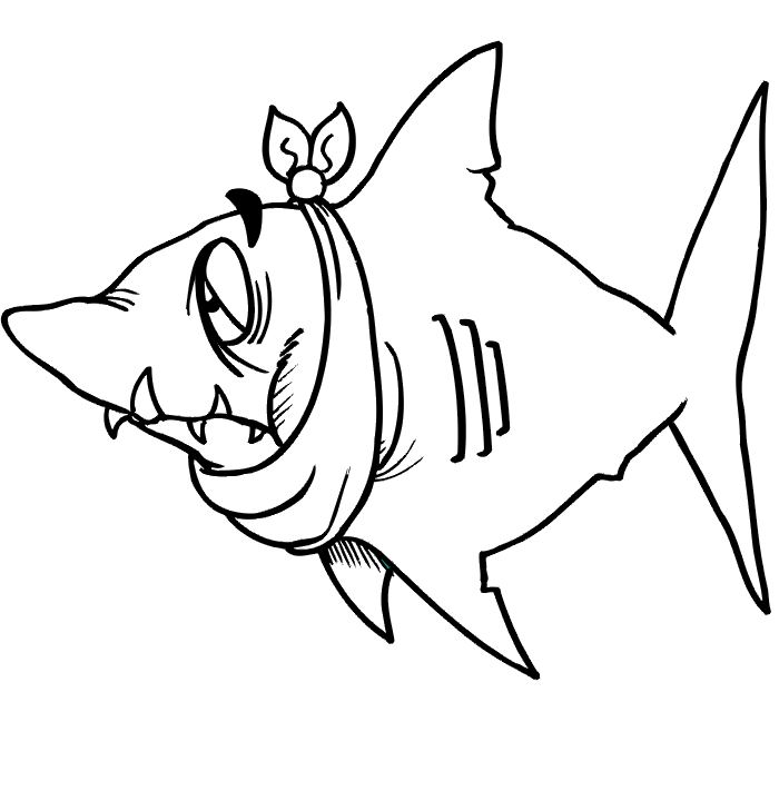 Dessin à colorier: Requin (Animaux) #14957 - Coloriages à Imprimer Gratuits