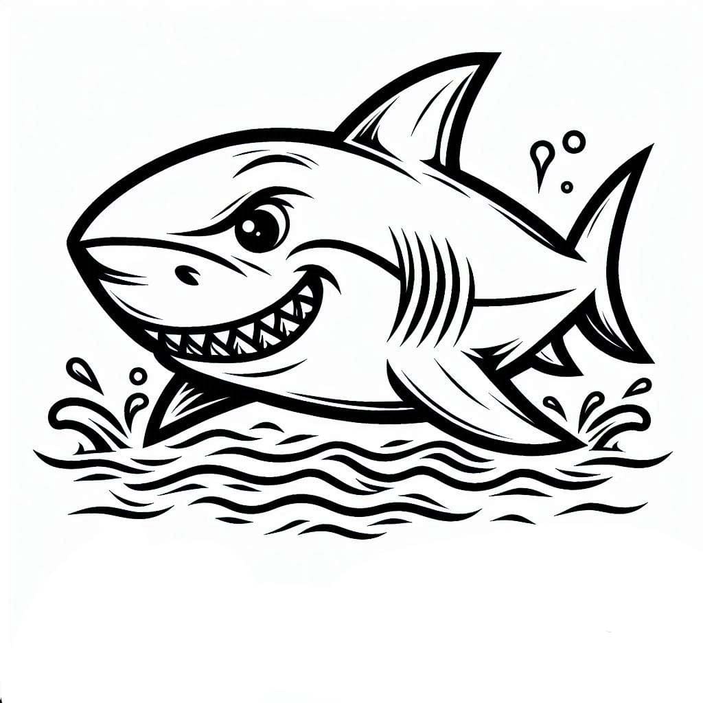 Coloriage imprimable Requin #217030 de la collection Animaux à colorier aux crayons Coloriage imprimable Requin #217030 de la collection Animaux à colorier aux crayons
