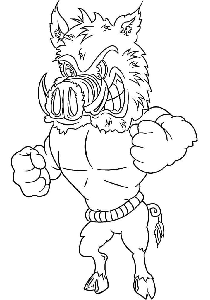 Dessin à colorier: Sanglier (Animaux) #205360 - Coloriages à Imprimer Gratuits