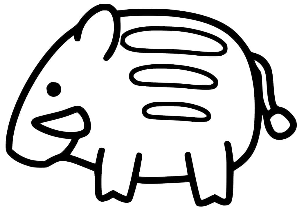 Dessin à colorier: Sanglier (Animaux) #205361 - Coloriages à Imprimer Gratuits