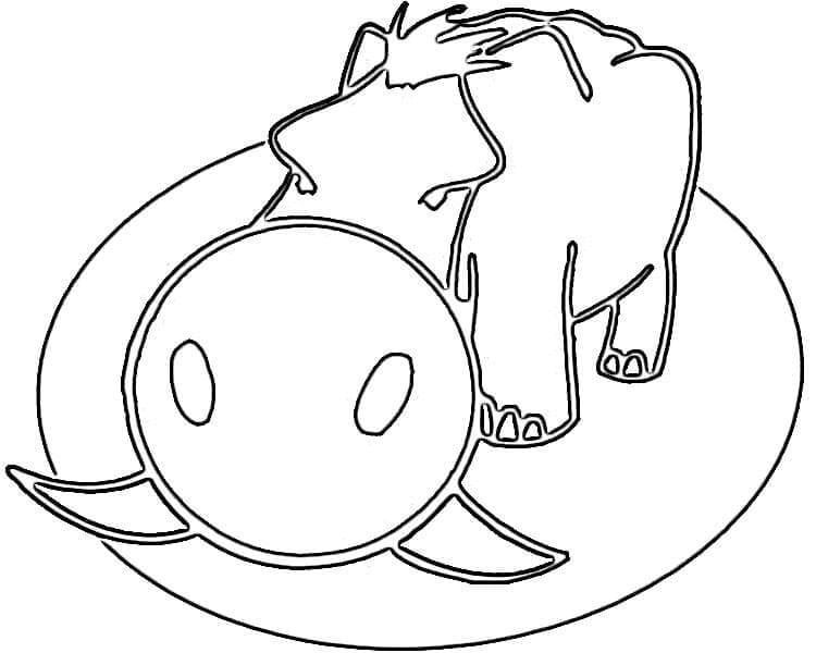 Dessin à colorier: Sanglier (Animaux) #205366 - Coloriages à Imprimer Gratuits