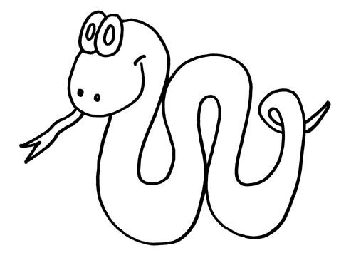 Dessin à colorier: Serpent (Animaux) #14338 - Coloriages à Imprimer Gratuits