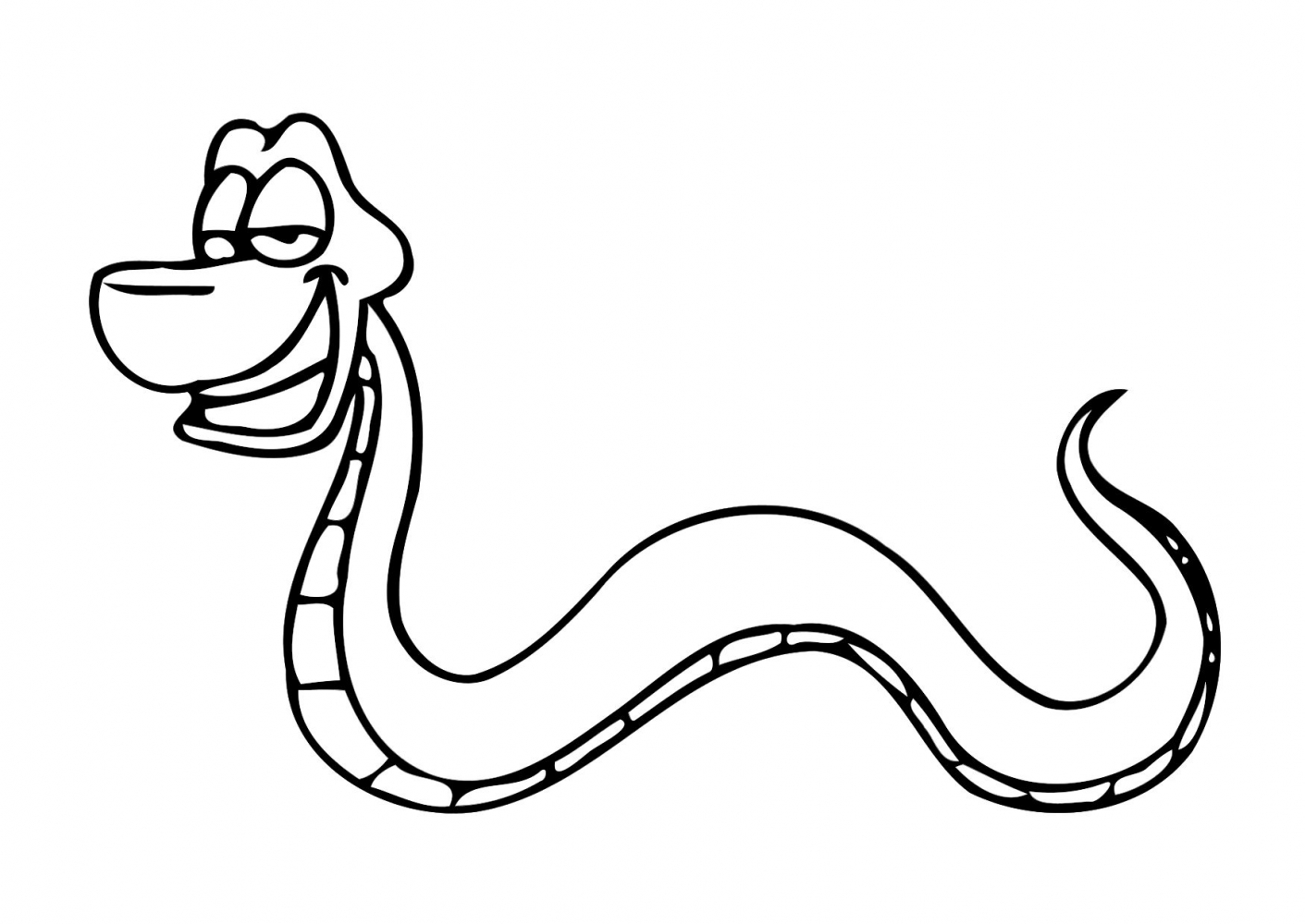 Dessin à colorier: Serpent (Animaux) #14339 - Coloriages à Imprimer Gratuits