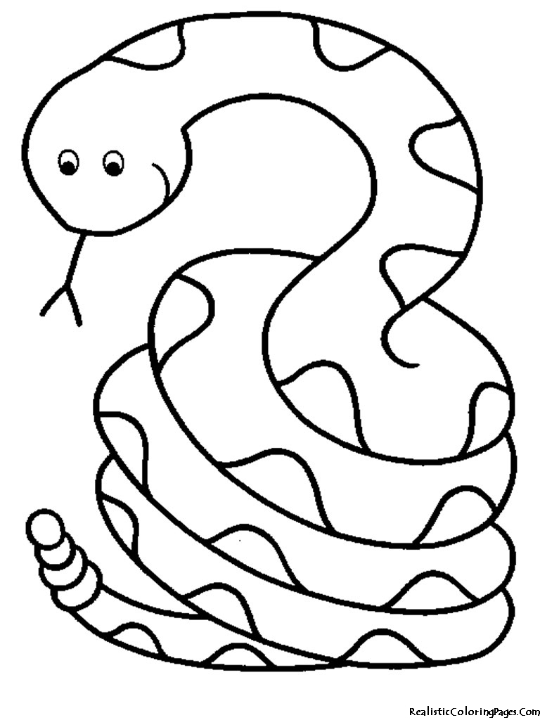 Dessin à colorier: Serpent (Animaux) #14340 - Coloriages à Imprimer Gratuits