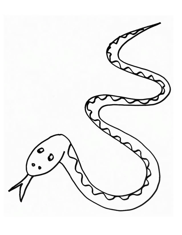 Dessin à colorier: Serpent (Animaux) #14370 - Coloriages à Imprimer Gratuits