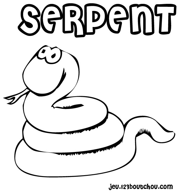 Dessin à colorier: Serpent (Animaux) #14375 - Coloriages à Imprimer Gratuits