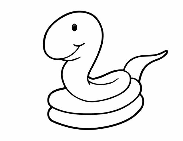 Dessin à colorier: Serpent (Animaux) #14392 - Coloriages à Imprimer Gratuits