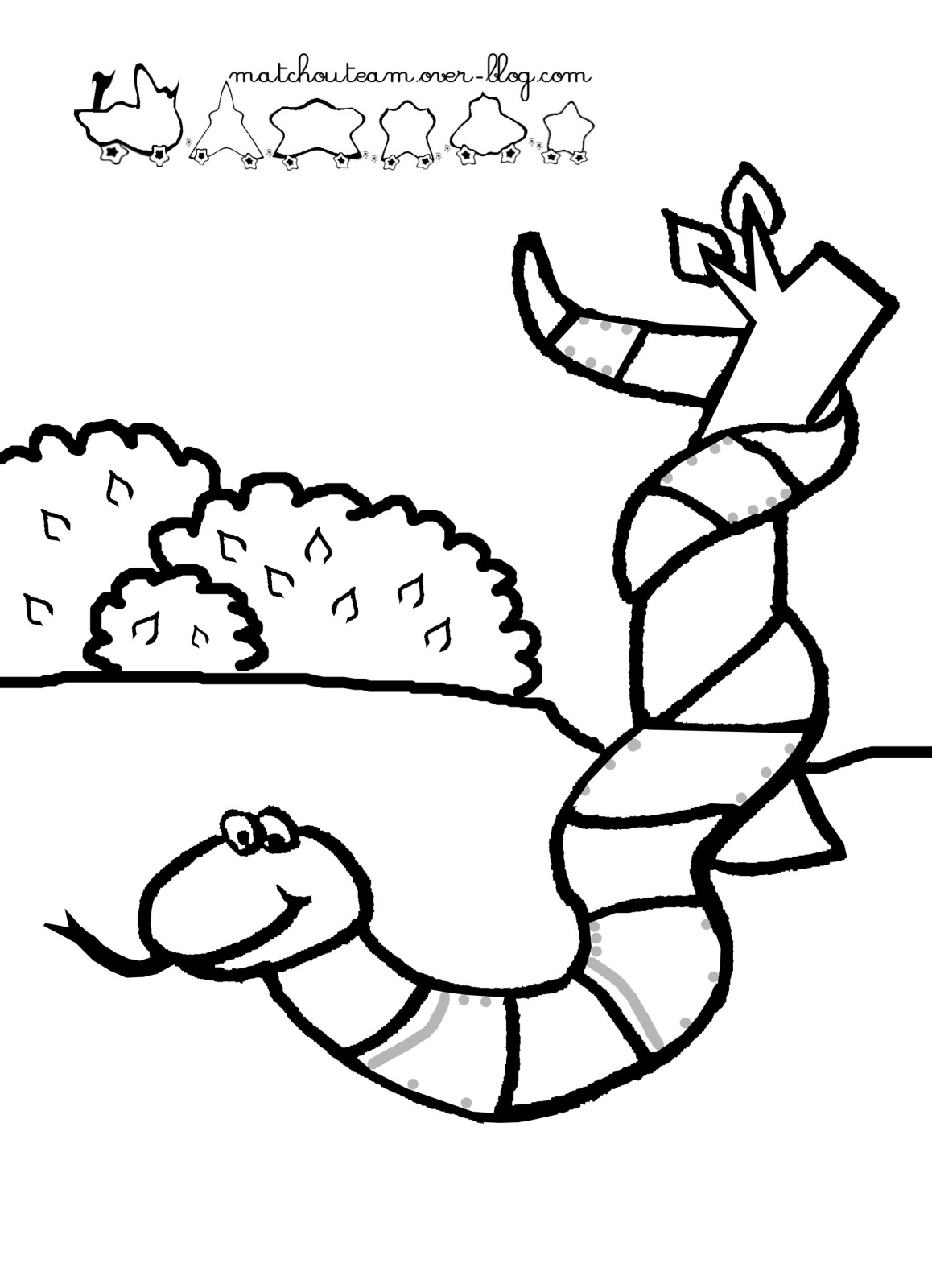 Dessin à colorier: Serpent (Animaux) #14396 - Coloriages à Imprimer Gratuits