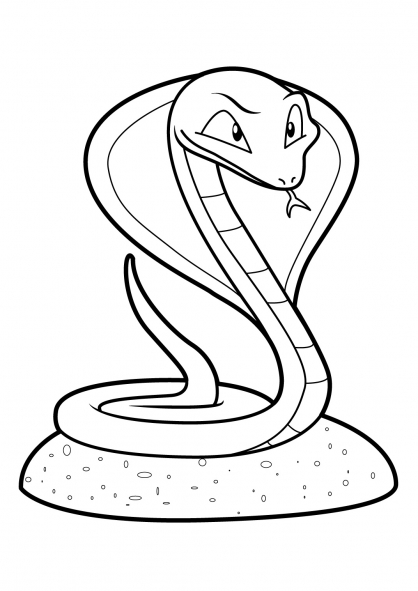 Dessin à colorier: Serpent (Animaux) #14397 - Coloriages à Imprimer Gratuits