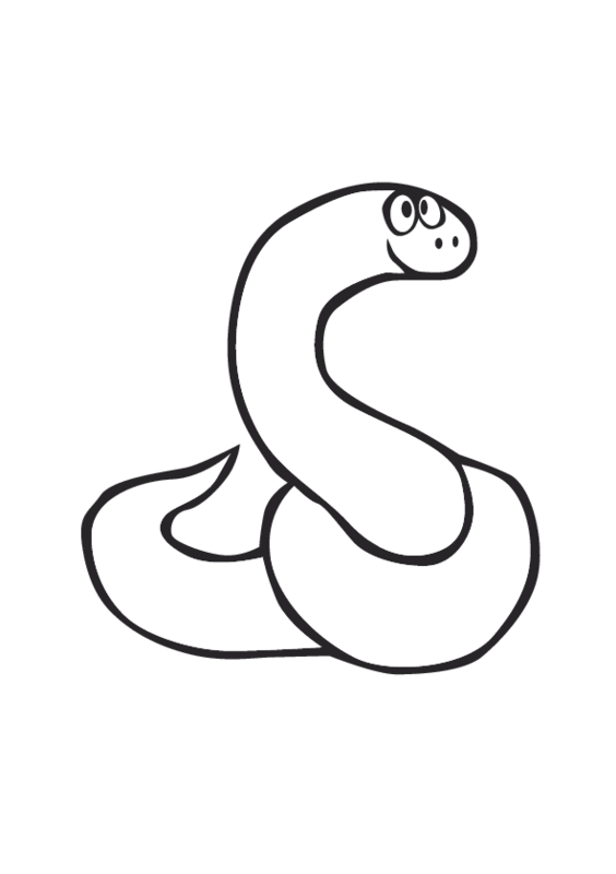 Dessin à colorier: Serpent (Animaux) #14409 - Coloriages à Imprimer Gratuits