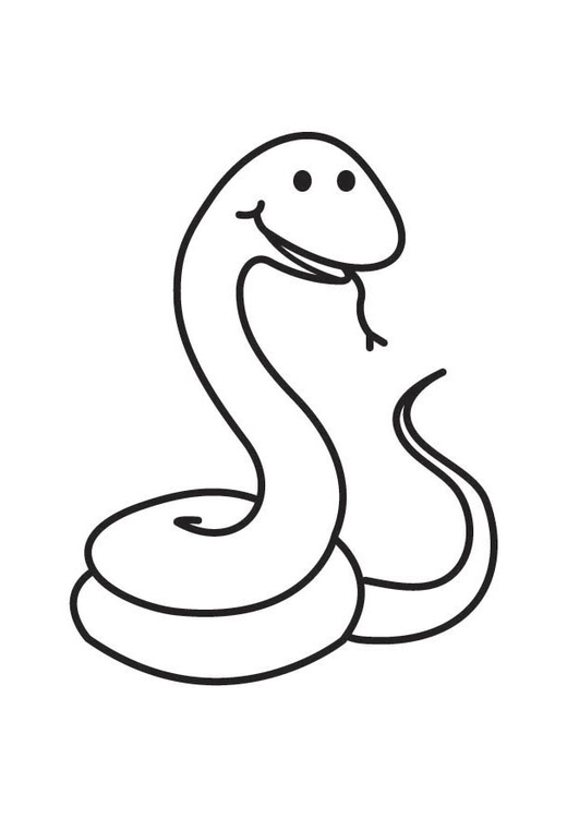 Dessin à colorier: Serpent (Animaux) #14440 - Coloriages à Imprimer Gratuits