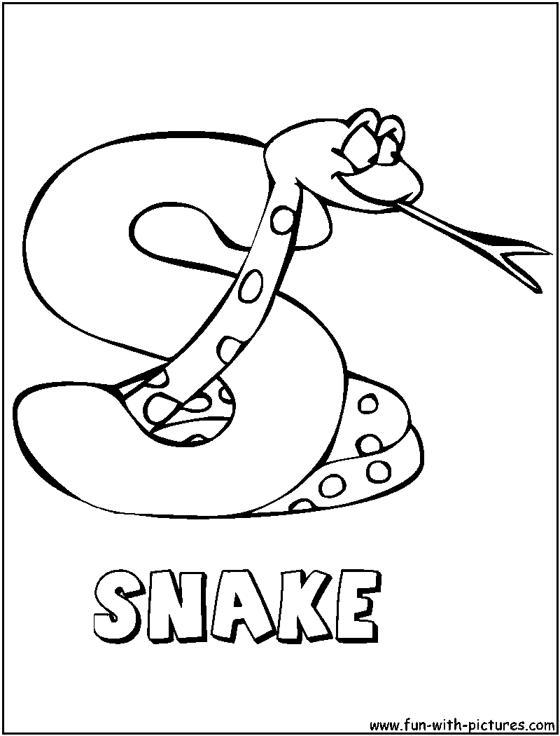 Dessin à colorier: Serpent (Animaux) #14441 - Coloriages à Imprimer Gratuits