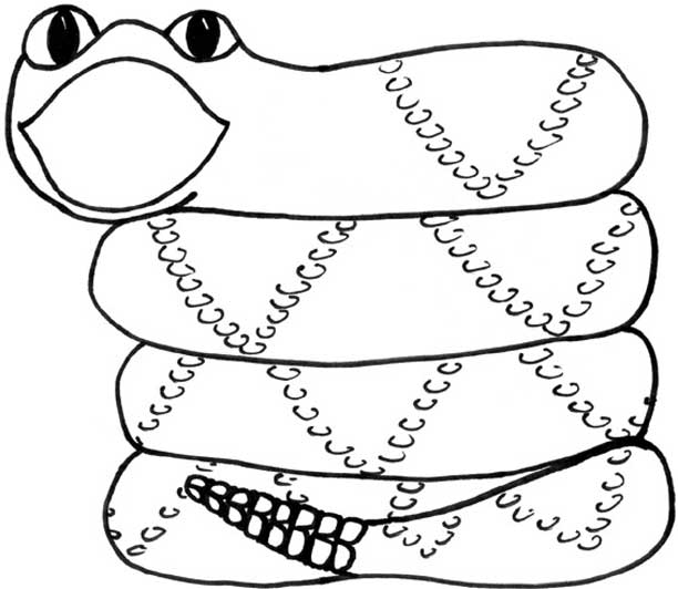 Dessin à colorier: Serpent (Animaux) #14472 - Coloriages à Imprimer Gratuits