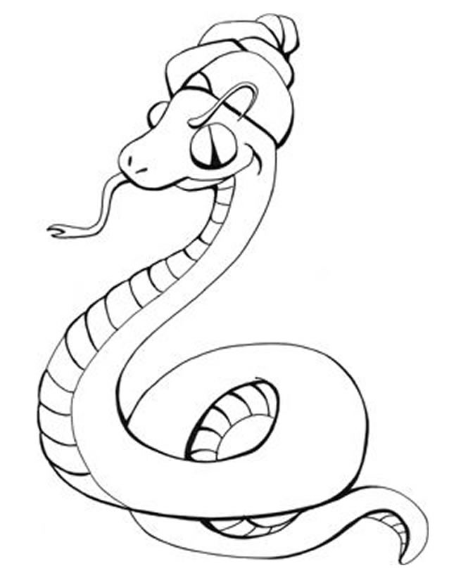 Dessin à colorier: Serpent (Animaux) #14473 - Coloriages à Imprimer Gratuits
