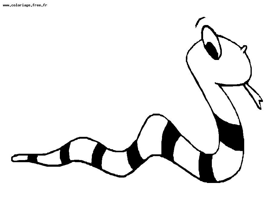 Dessin à colorier: Serpent (Animaux) #14479 - Coloriages à Imprimer Gratuits