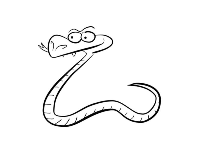 Dessin à colorier: Serpent (Animaux) #14521 - Coloriages à Imprimer Gratuits