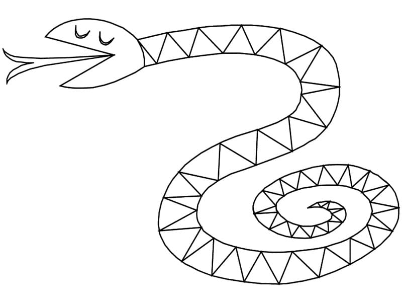 Coloriage gratuit Serpent #175149 de la collection Animaux à imprimer