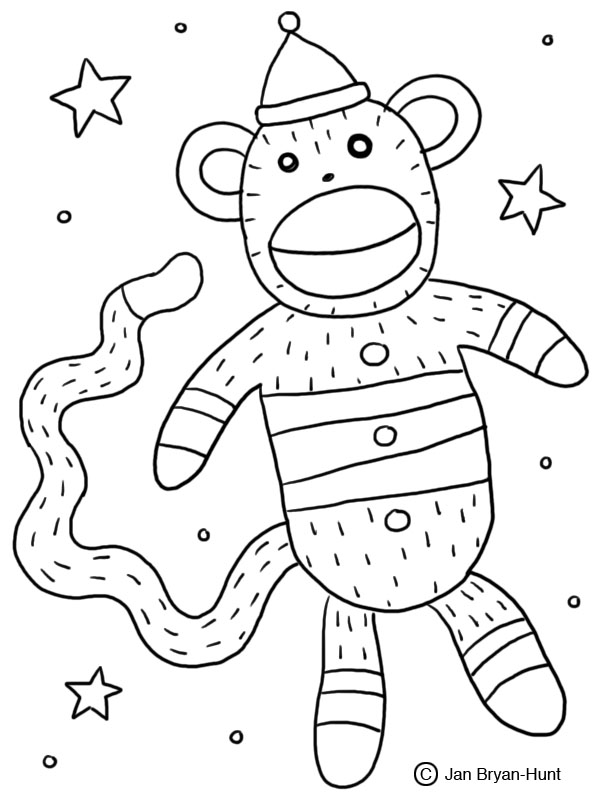 Dessin à colorier: Singe (Animaux) #14179 - Coloriages à Imprimer Gratuits