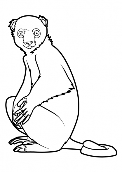 Dessin à colorier: Singe (Animaux) #14321 - Coloriages à Imprimer Gratuits