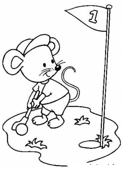 Coloriage Souris #189479 à imprimer gratuitement, extrait de la collection Animaux