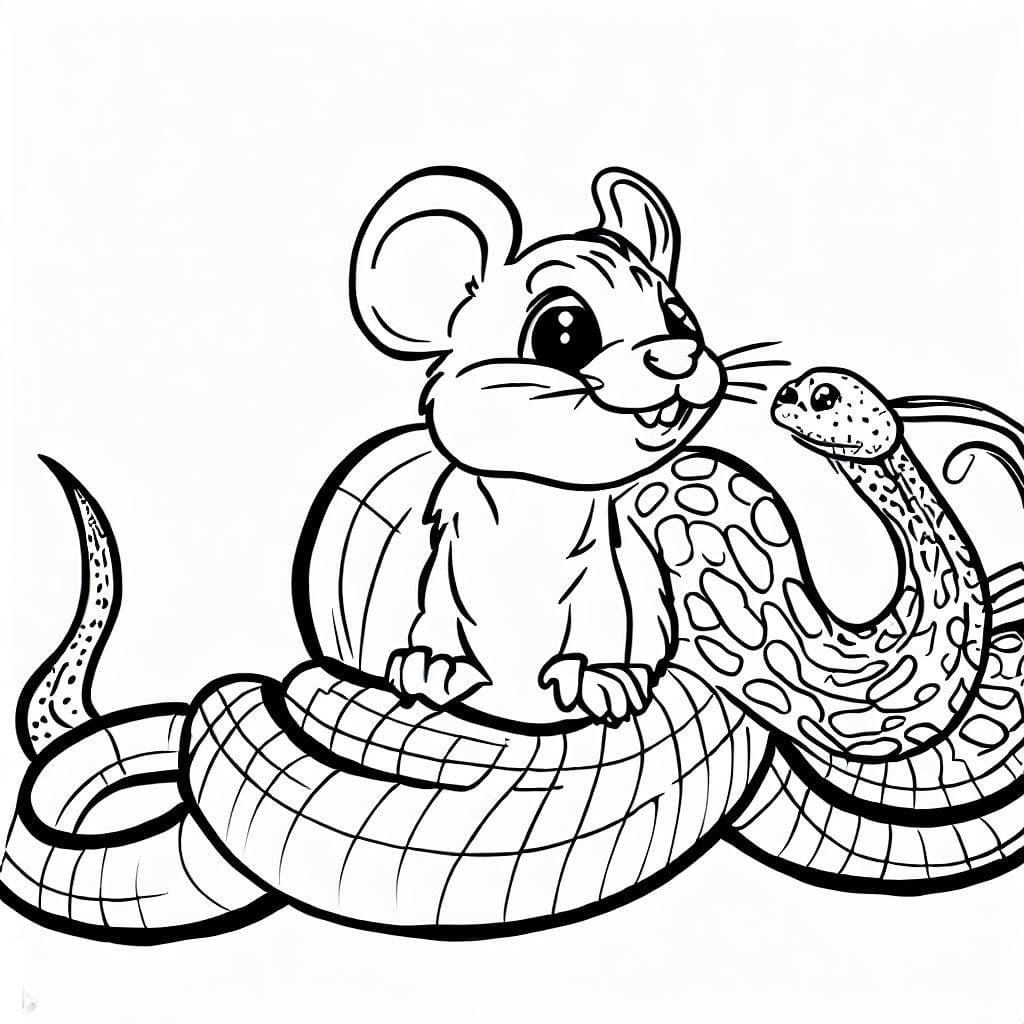 Coloriage gratuit Souris #189497 de la collection Animaux à imprimer