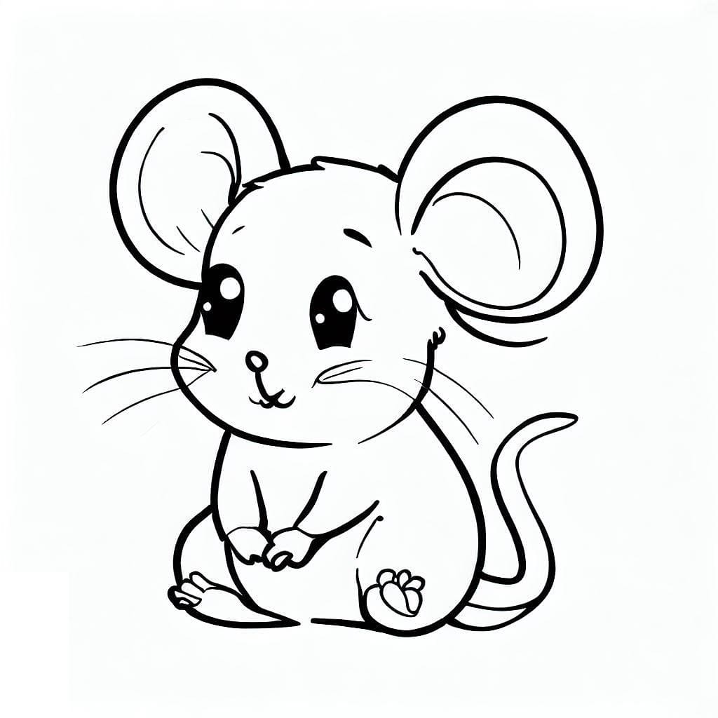 Coloriage gratuit pour enfants et adultes Souris #189504, collection Animaux