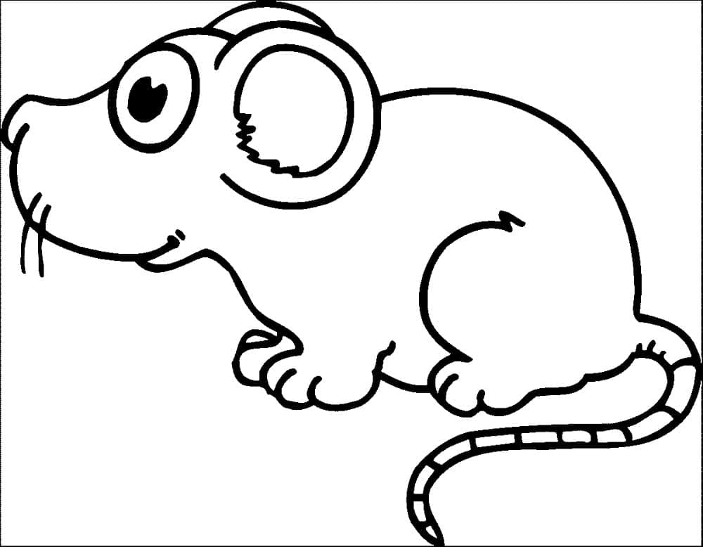 Coloriage gratuit Souris #189515 de la collection Animaux à imprimer