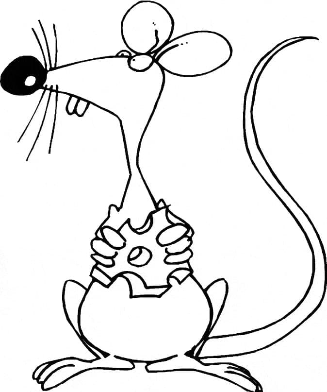 Coloriage gratuit Souris #189519 de la collection Animaux à imprimer