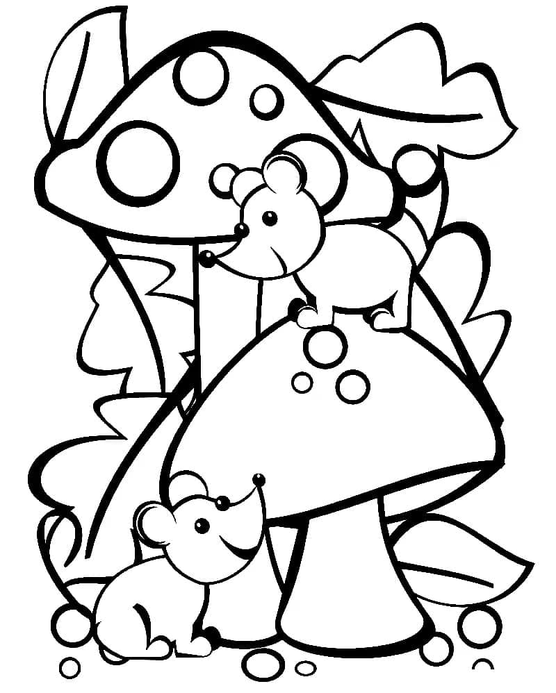 Page de coloriage Souris #189524, collection Animaux, à imprimer et colorier